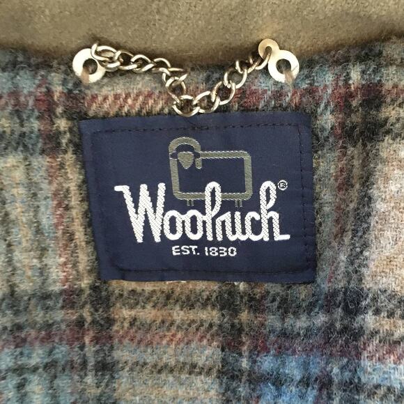 VTG WOOLRICH Pure Wool Duffle Coat in Taupe brown 60s 70s SZ 40 - Picture 8 of 10